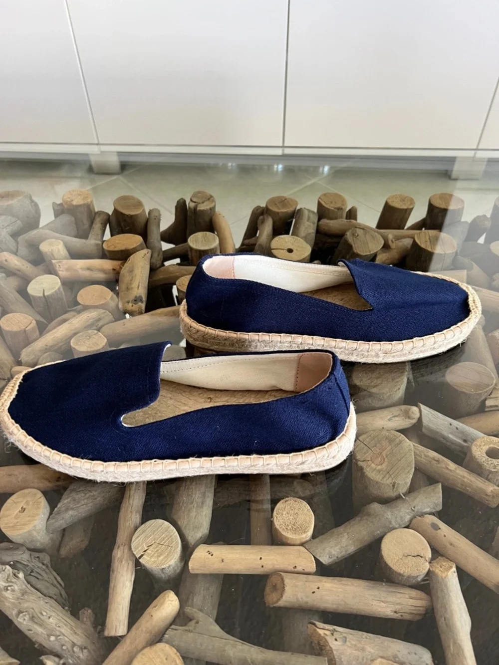 SOLUDOS Armada Blue Smoking Platform Espadrilles